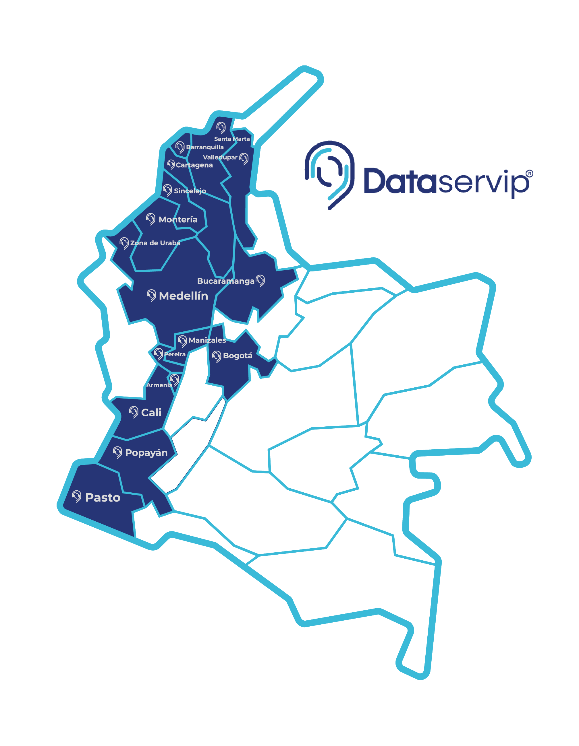 Mapa de cobertura Colombia